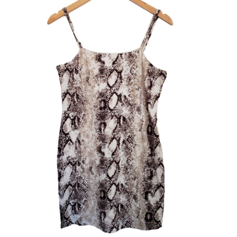 William B Snake Print Spaghetti Strap Mini Dress Size M